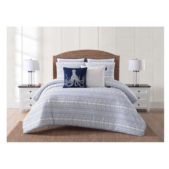 NEW 3 Pieces Duvet Cover Set, Full/Queen, Reef Point - Picture 1 of 4